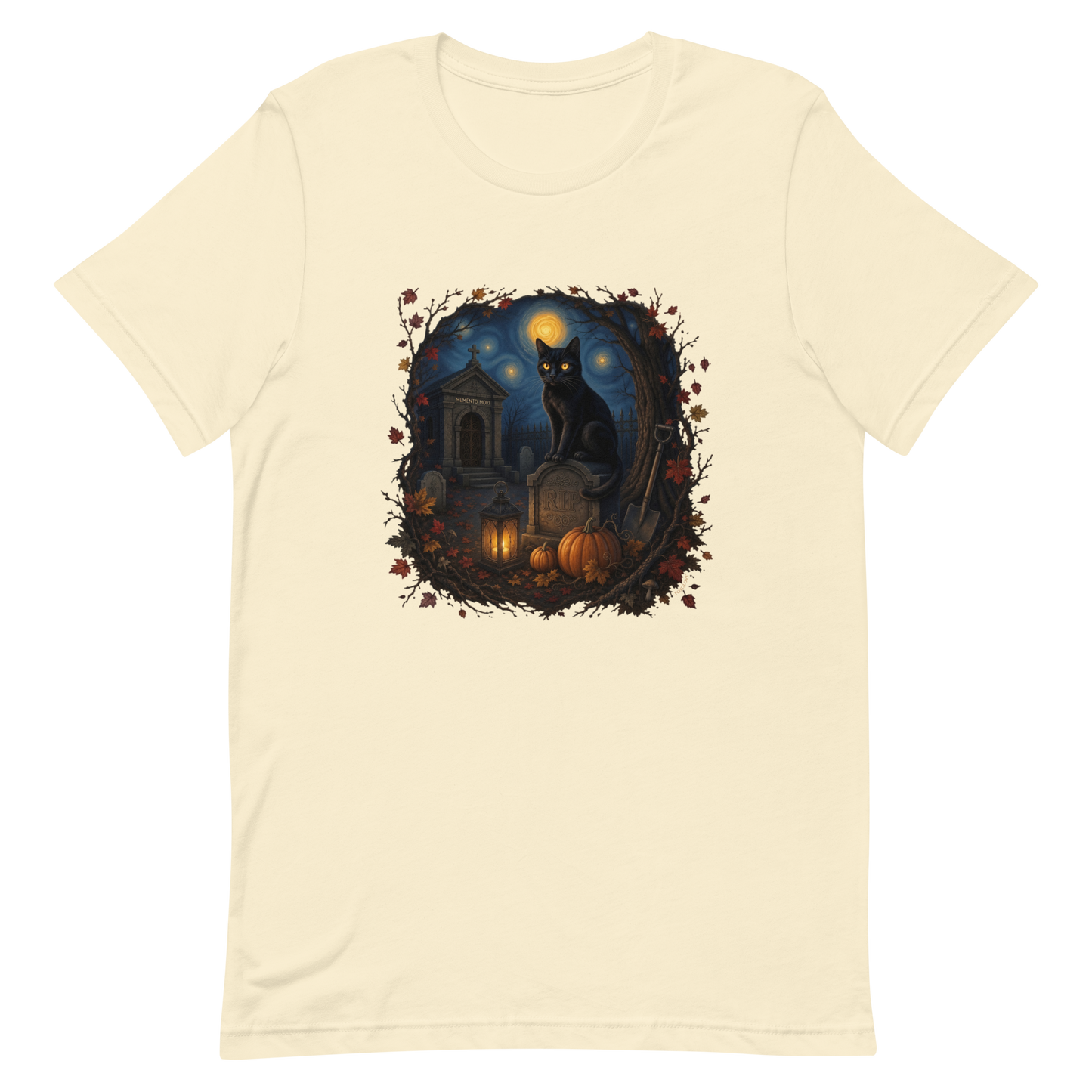 The Caretaker | Starry Night Black Cat Unisex T-Shirt