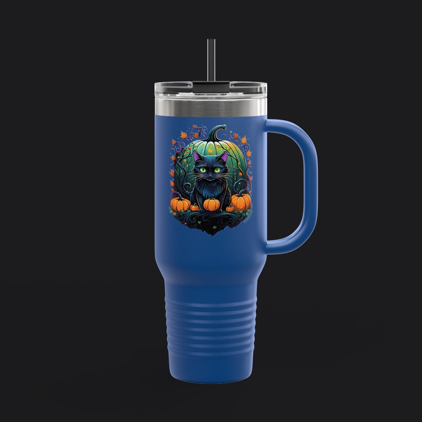 Pumpkin Kitty Insulated Travel Mug - 40oz