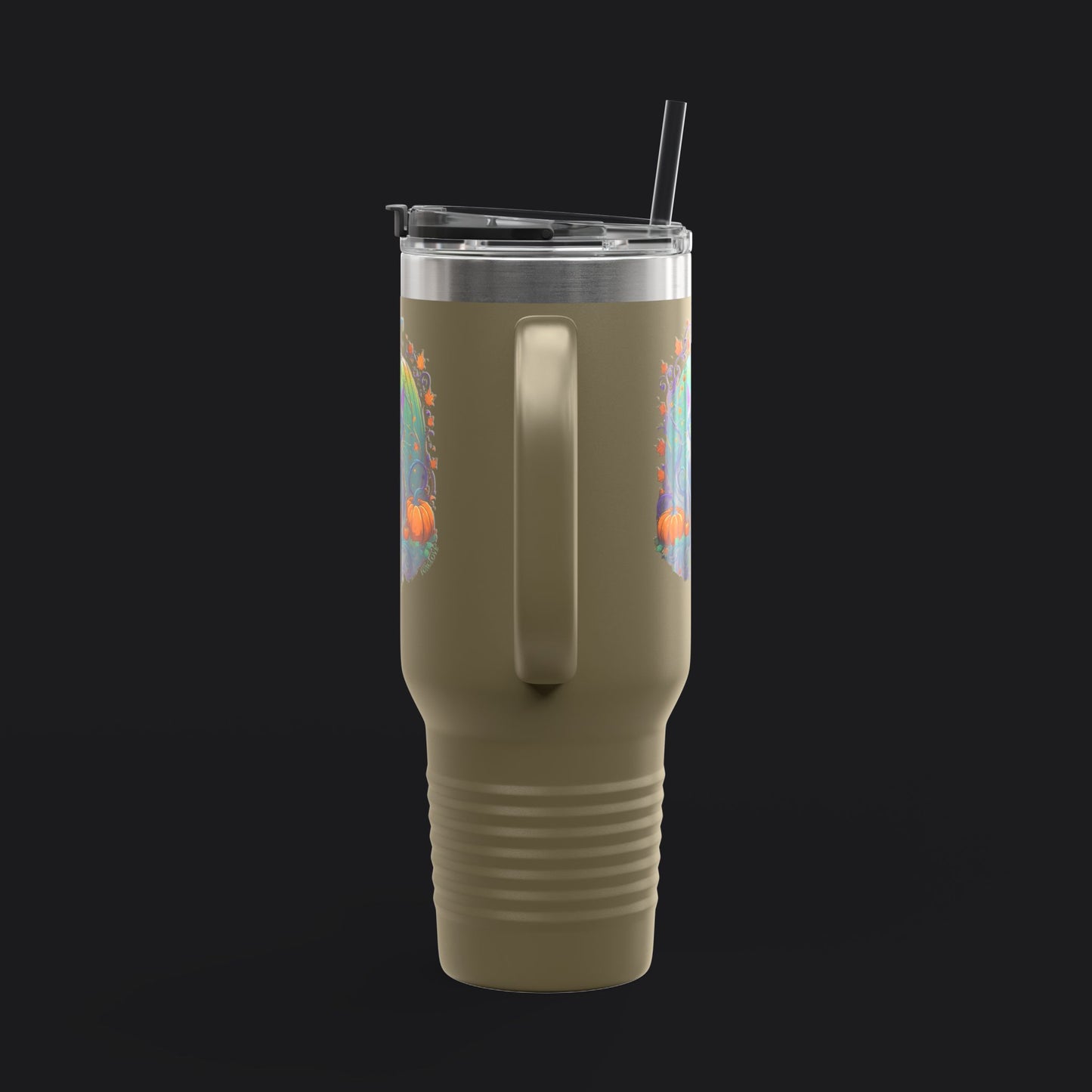 Pumpkin Kitty Insulated Travel Mug - 40oz