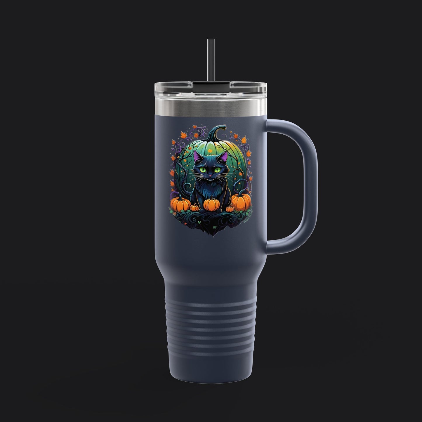 Pumpkin Kitty Insulated Travel Mug - 40oz