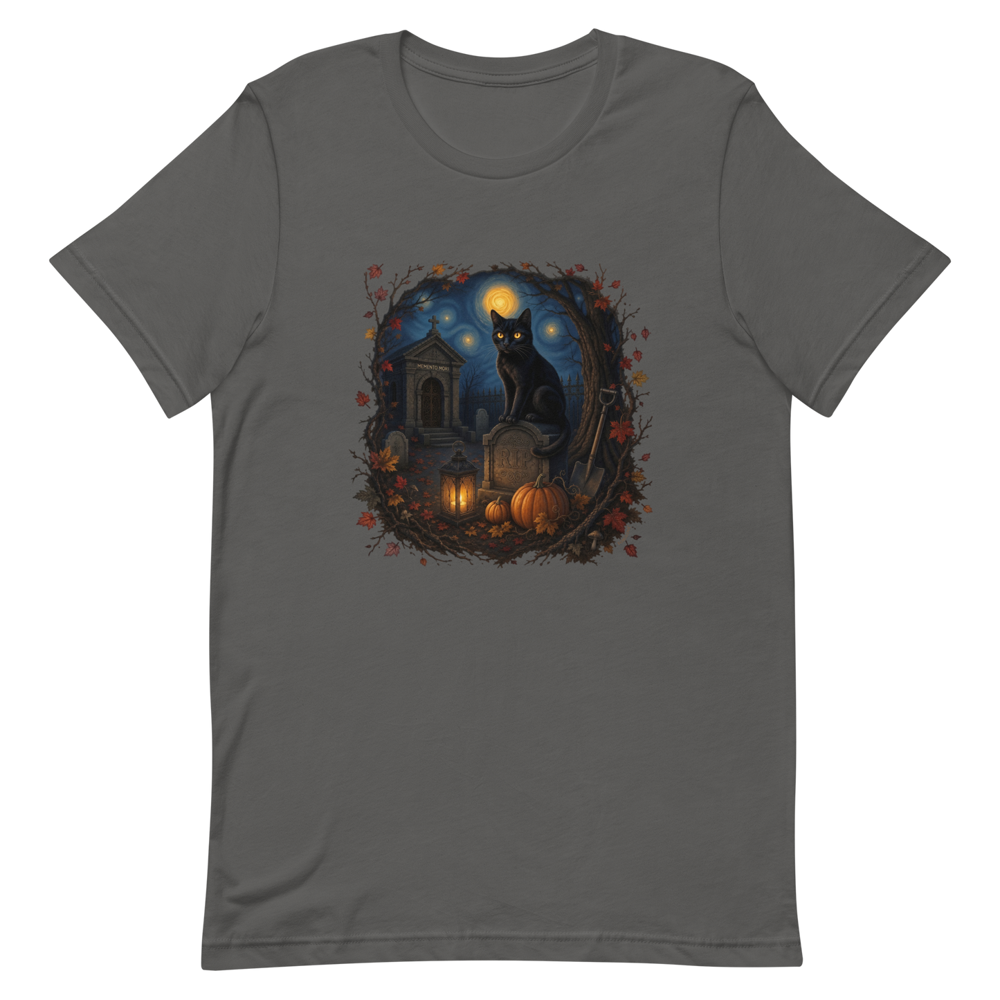 The Caretaker | Starry Night Black Cat Unisex T-Shirt