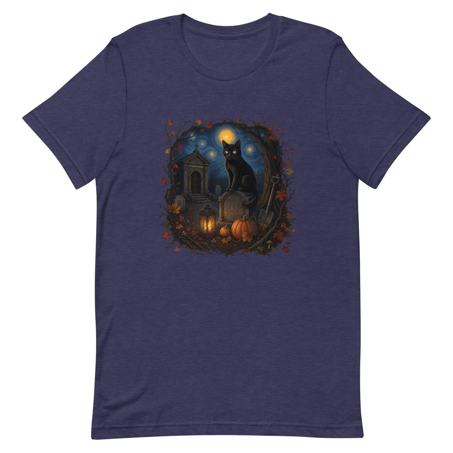 The Caretaker | Starry Night Black Cat Unisex T-Shirt